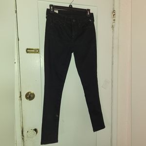 NWT Gap Mid Rise Ever Black True Skinny Jeans in Sculpt - Black 25/0R